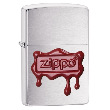 Zippo Zippo Zippo Red Wax Seal Brushed Chrome ZIP-29492